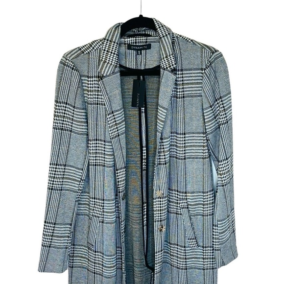 Dynamite Grey Shacket Long Style Blazer Jacket Trench SZ Small NWT - Picture 11 of 11